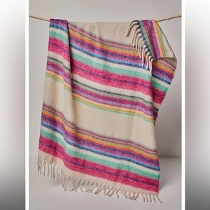 FREE PEOPLE Fringe Throw Blanket